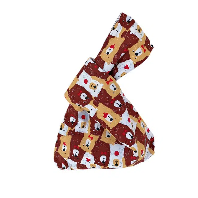 静玲珑 收百纳新中式布艺手提包手腕包古风小包杂物帆布