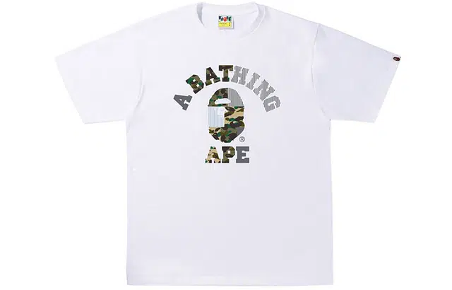 BAPE Military Crazy College Tee