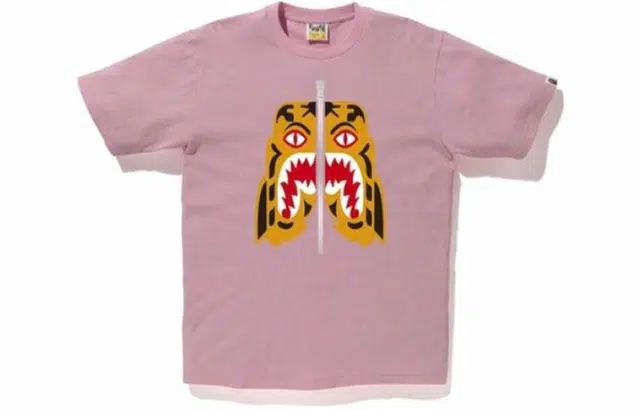 A BATHING APE Tiger Print T-Shirt