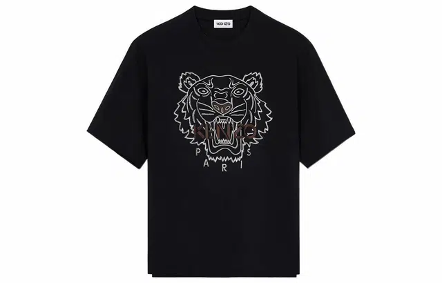 KENZO Tiger Print T-Shirt Black