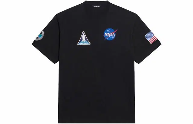 Balenciaga x NASA Space T-Shirt Black