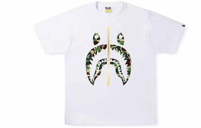 A BATHING APE Abc Camo Shark Tee T