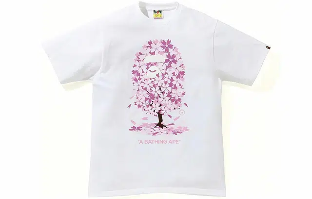 A BATHING APE SS21 Sakura Ape Print T-Shirt