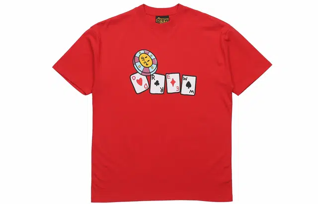 Drew House Lucky You Drew SS Tee T red