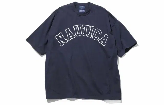 NAUTICA JAPAN Too Heavy Arch Logo SS Tee T