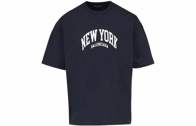 Balenciaga SS22 Logo T-Shirt Navy