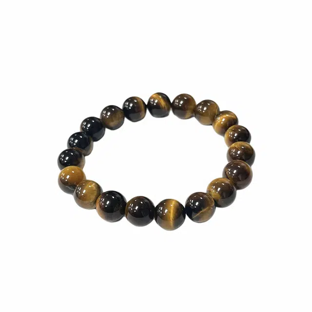 京华录 升职加薪·招财简约大气#好运转运珠 新中式 国风霸气文玩佛珠 虎眼石 手串 男女同款情侣款