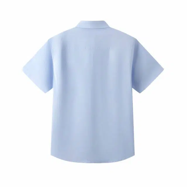 森马 商务易打理凉感纯色百搭短袖衬衫 男款