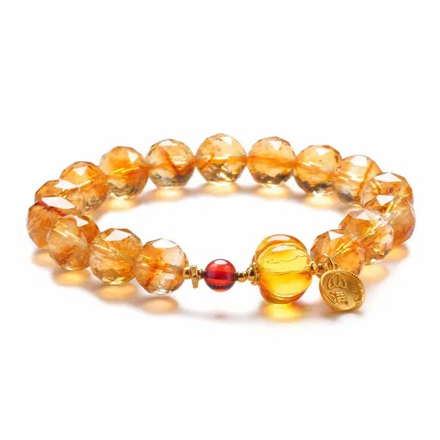 【八方来财】 凤凰涅磐 招财纳福事业步步高升 蛇年转运珠 新中式原创设计小众高级感#好运#好运 黄水晶 手串 女款