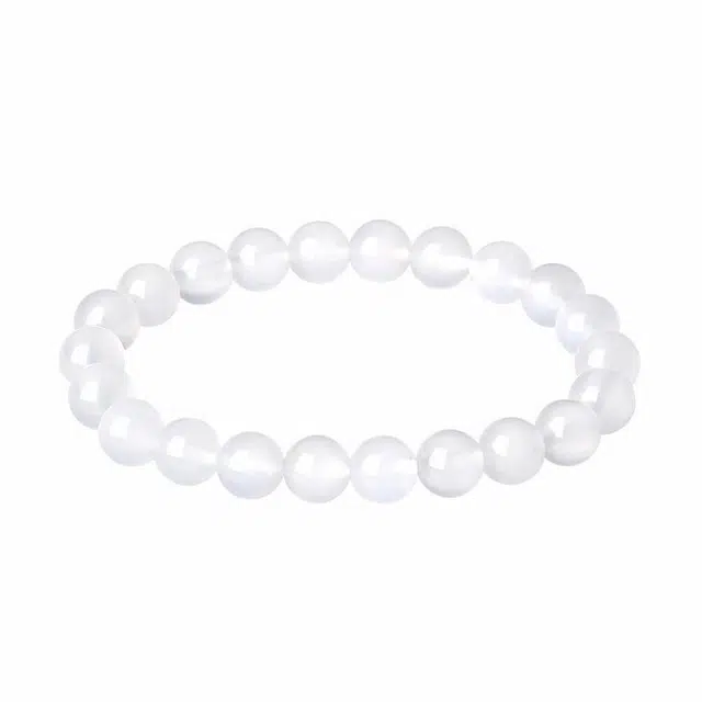 周大生 【明月入怀|顺心如意】简约小众串珠 小众显白极简风转运珠新中式能量石 聚财纳福纯净守护净心上岸#好运 玉髓 玉石手串 女款