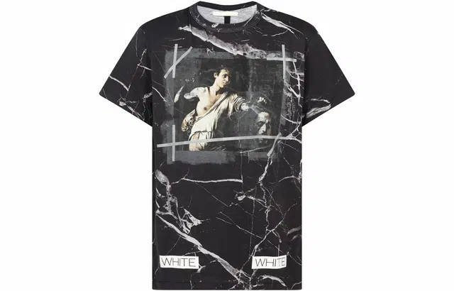OFF-WHITE Marble Print T-Shirt