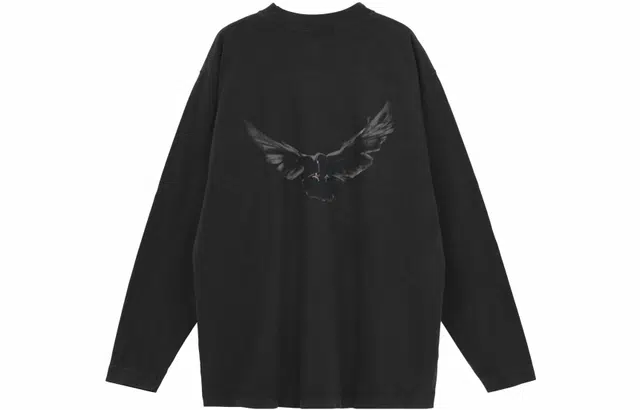 YEEZY X Gap X Balenciaga Dove Longsleeve Tee Washed Black LogoT