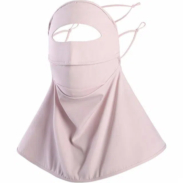 优莲茵 防紫外线冰感护眼角口罩透气薄款脸罩 锦纶 防晒面罩 男女同款情侣款