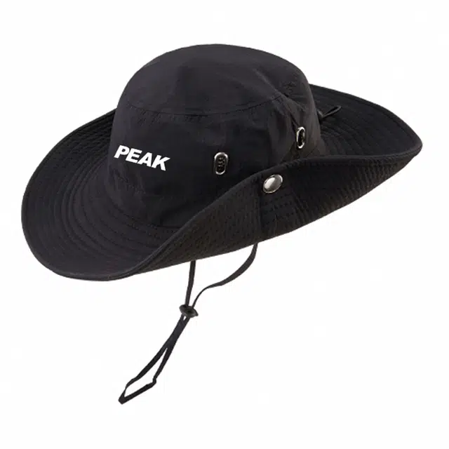 匹克 撞色字母标识装饰 聚酯纤维 渔夫帽 女款 黑色