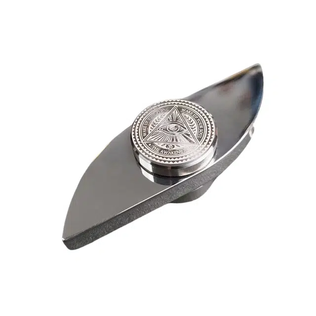 乐智由我 权势之眼指尖陀螺不锈钢 玩具