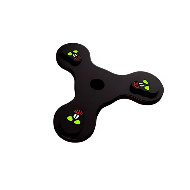 乐智由我 发光指尖陀螺骷髅头夜光手指解压高级减压 玩具