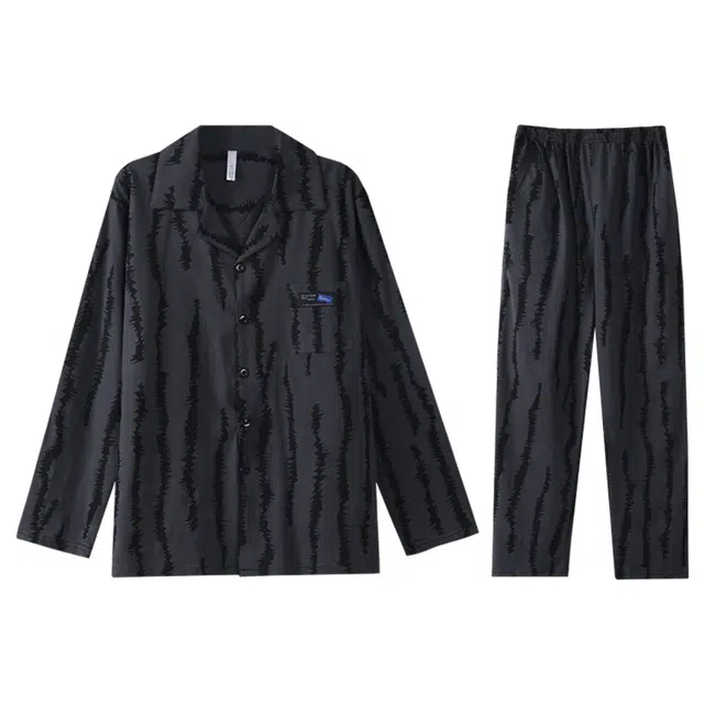 向薇 时尚长袖长裤青少年休闲家居服可外穿睡衣套装 男款 图片色