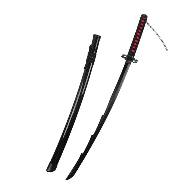 天字号 死神新月天锁无月武士木刀竹制未开刃 成品模型