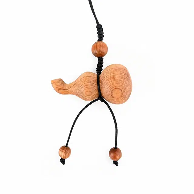 天纵 中式福禄双全国风招财吉祥物   随身携带盘玩解压 汽车包包开运小葫芦文玩 绿檀 把件 男女同款情侣款