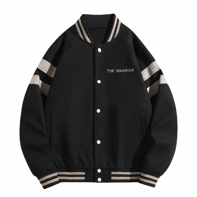 雅鹿 春秋季呢子面料宽松百搭棒球服运动休闲拼色夹克外套 男女同款