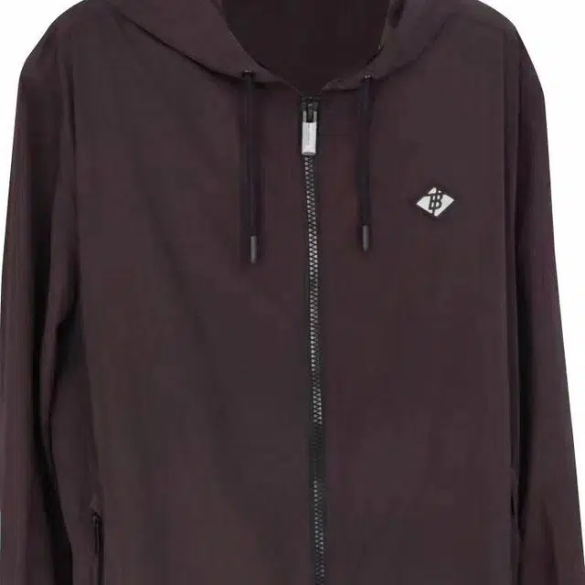 Burberry Logo Zip Hoodie Black