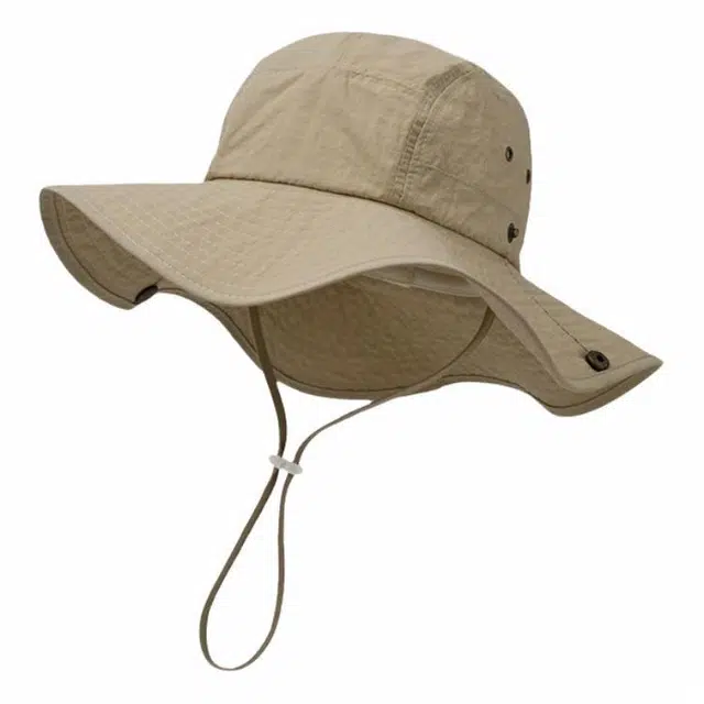 优莲茵 西部牛仔登山速干防水大檐可折叠户外遮阳 锦纶 防晒帽 男女同款情侣款