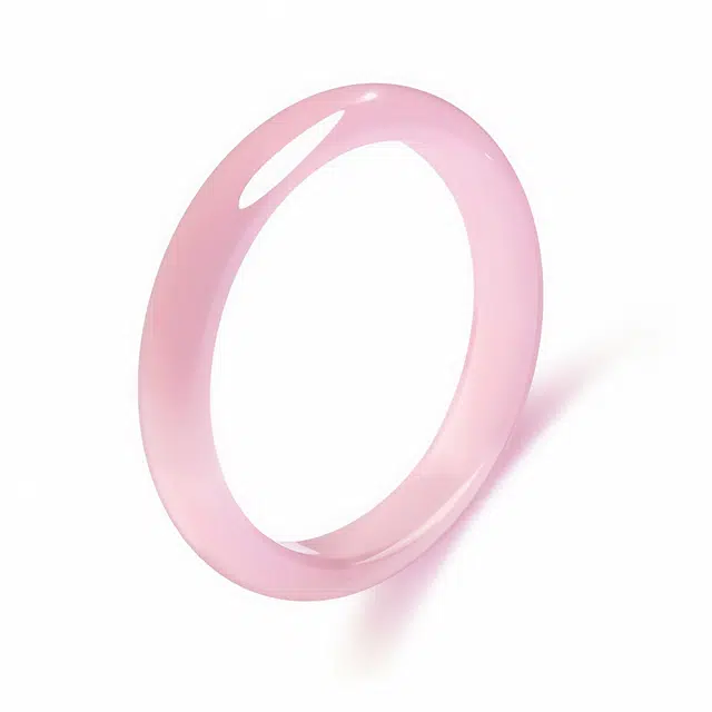 【温润柔和】 帝苏行 粉美人 新中式国潮 吉祥如意平安顺遂 简约小众设计 玉髓 手镯 女款