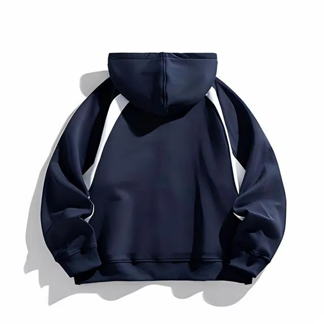 雅鹿 美式重磅连帽卫衣开衫男女同款宽松百搭休闲男士春秋外套夹克 男款