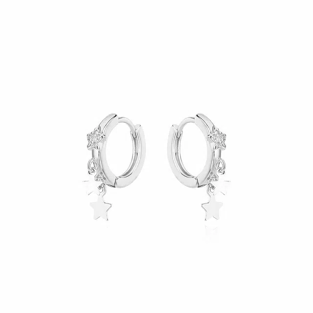 希遇 皓月流光 新中式 轻奢 时尚精致 小众设计 温柔大方 #好运 合金 耳环 男女同款情侣款