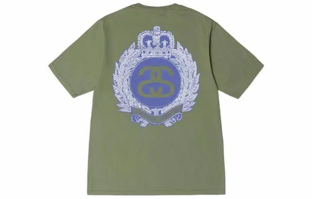 Stussy SS23 S Logo SS-LINK CROWN WREATH PIGMENT DYED TEE logo T