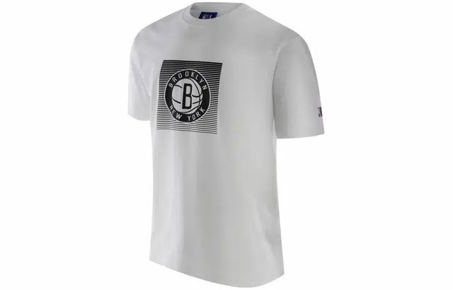 NBA Nets Logo Crewneck Tee White