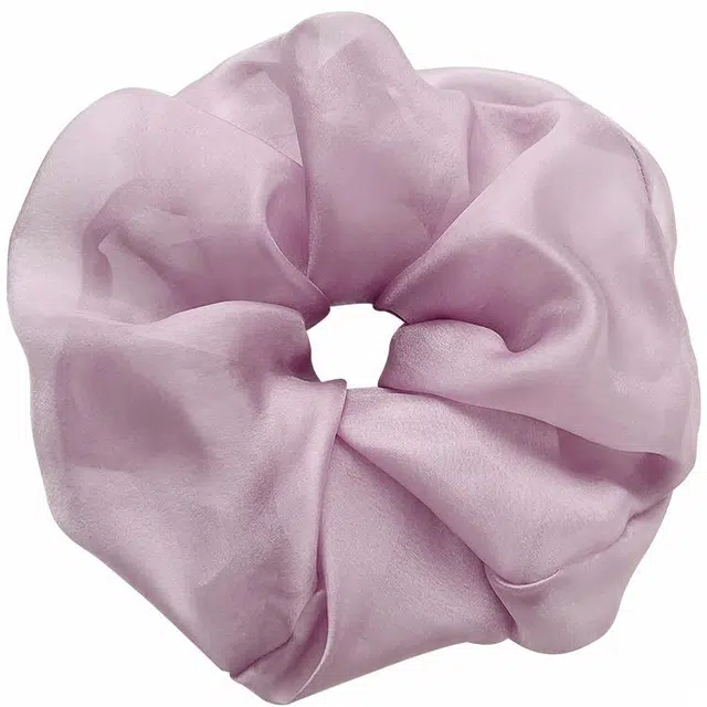 左欧 大肠超大 加大号特大紫色网纱肥肠丸子头 发圈 女款