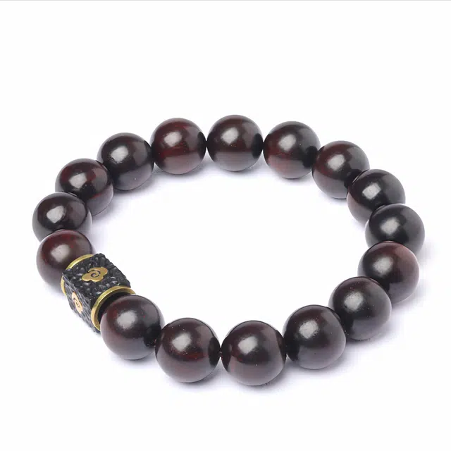 三檀小舍 祥云国风国潮复古纳福转运珠#好运连连诸事顺利 佛珠念珠文玩盘玩小众高级感轻奢礼盒 紫檀属 手串 男女同款情侣款