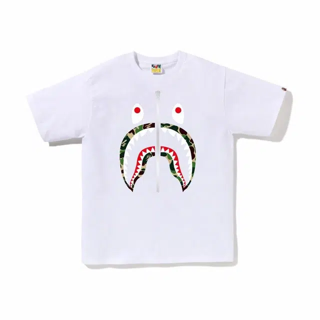 A BATHING APE SS23 Abc Camo Shark Tee