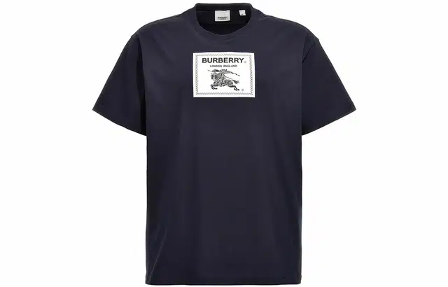 Burberry Navy Crewneck T-Shirt