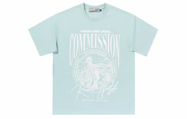 HARSH AND CRUEL Retro Letter Print Loose T-Shirt