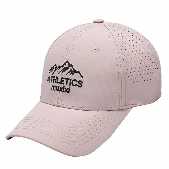 优莲茵 简约纯色轻薄网眼透气速干  户外登山钓鱼遮阳防晒帽 时尚百搭轻便 棉 鸭舌帽 男女同款情侣款