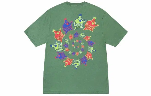 Stussy SS23 Mr. Blob Spiral Tee logoT