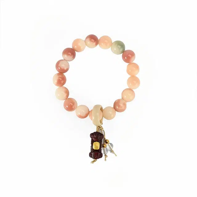 天纵 新中式文艺清新盘玩念珠 心想事成  事事如意 国风设计高级感幸运平安文玩 菩提子/菩提籽 手串 男女同款情侣款