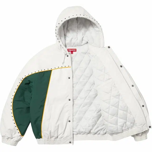 Supreme SS25 Studded Stadium Jacket logo