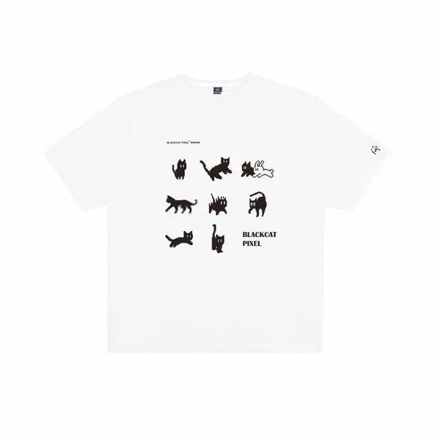 Black cat Pixel T
