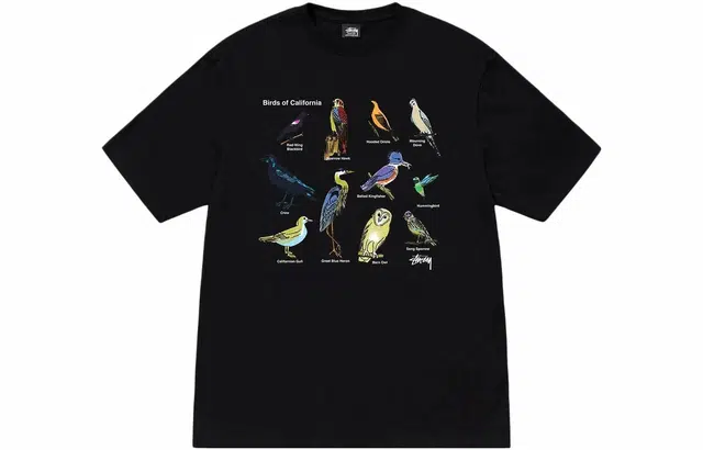 Stussy Bird Print T-Shirt