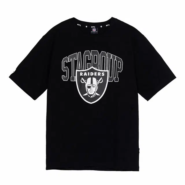 STA x NFL Raiders Black T-Shirt