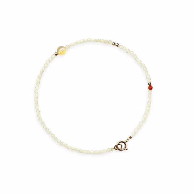 希遇 天香折酥 新中式国潮轻奢小众设计精致高级气质风 温柔大方＃好运 黄水晶 手链 男女同款情侣款