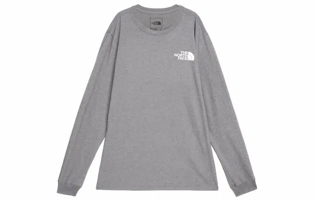 The North Face Logo Long Sleeve Tee Grey