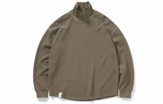 714STREET Waffle Turtleneck