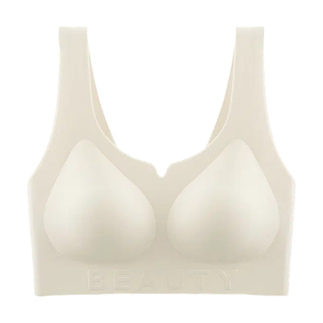 蒄趣 裸感舒适无痕美背一体式聚拢上托防下垂隐形收副乳文胸 女款