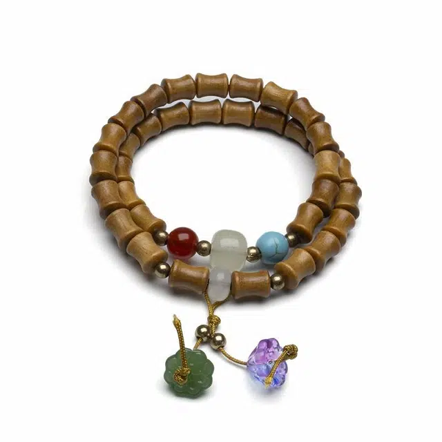 【福庙流通处】 周帝王 财富圆满诸事顺利平安喜乐小众佛珠转运珠福禄吉祥国风新中式佛珠念珠文玩好运 檀木 手串 男女同款情侣款