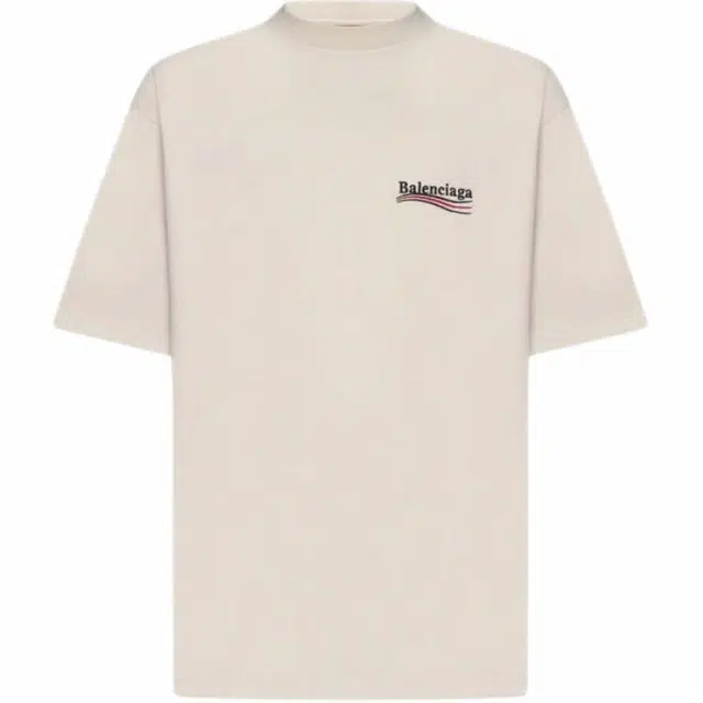 Balenciaga FW23 Logo T-Shirt Beige