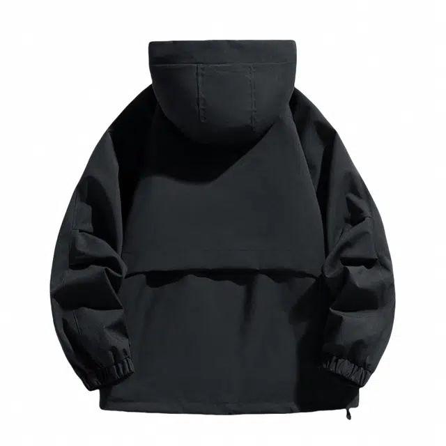 雅鹿  工装夹克春秋季青年情侣连帽外套登山服潮流  防风透气冲锋衣 男女同款
